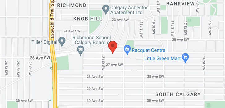 map of 2121 26 AVE SW  SW